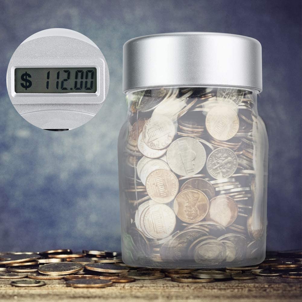 Buy Charmlite LCD Display Digital Coin Counting Jar Money Box Automatic Saving Jar Manufacturer, Pricelist