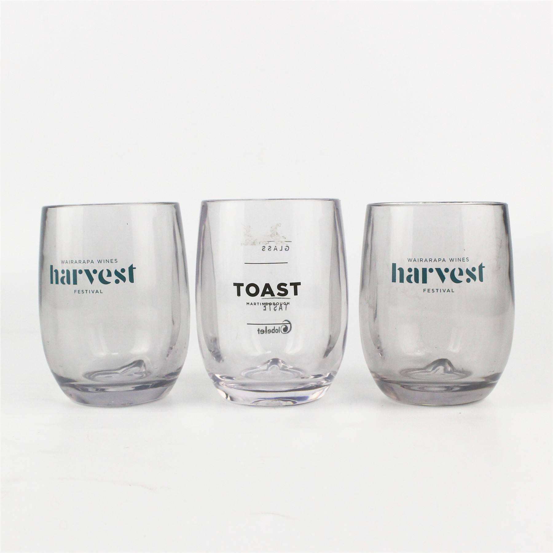 OEM Funtime 250ml Luxury Unbreakable Plastic Whisky Glass Thick Solid Base with Custom Logo Supplier, Suppliers