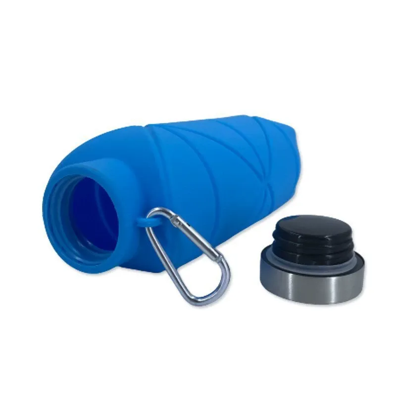 China Leak-Proof 700ml Silicone Water Bottle Collapsible & Reusable for Outdoor Adventures Suppliers, Factories