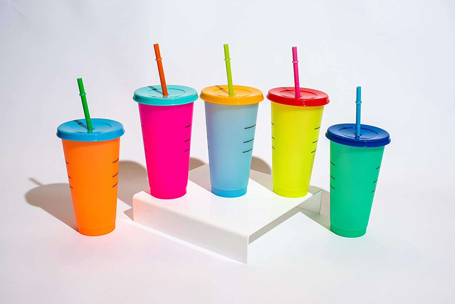 OEM New Product ideas 2020 Amazon Reusable plastic color changing cups 700ml/24 oz magic cold color changing mugs Exporter, Exporters