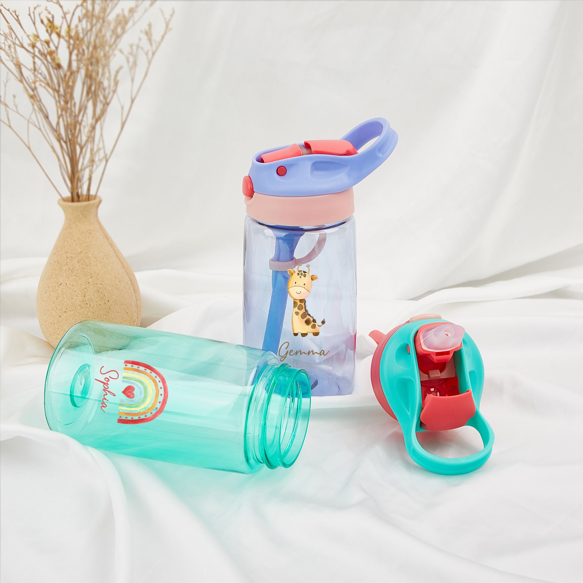 Best BPA Free Kids School Water Bottle Plastic Travel Spout Kids Water Bottle with Carrying Loop Manufacturer, Factory