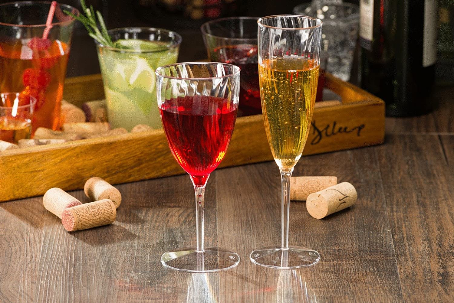 Disposable Wine Goblet Display 2