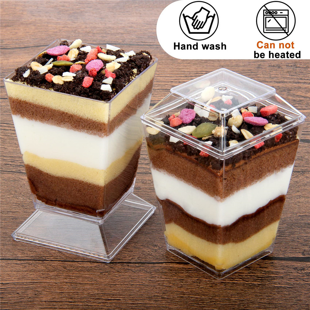 Wholesale 2oz Transparentes Plastic Mousse Dessert Cup