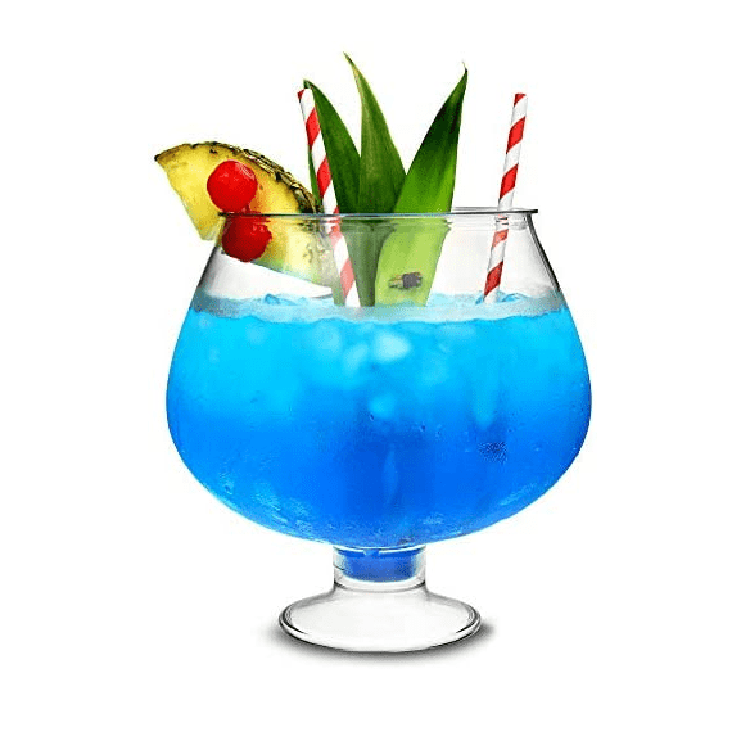 High-Quality Plastic Footed Cocktail Fish Bowl 88oz / 2.5 Litre Party Cocktail Magarita Glass Supplier, Factories