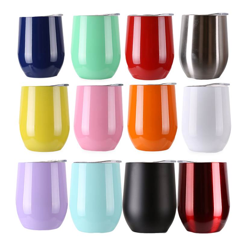 Wholesale Amazon Hot Selling Double Wall Stainless Steel 12oz Swig Wine Tumbler Cup
