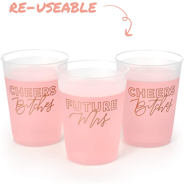 Cheap Charmlite PP Material Stadium Plastic Juice Cups Hard Plastic Cup with In Mold Label  Manufacturers, Supplier