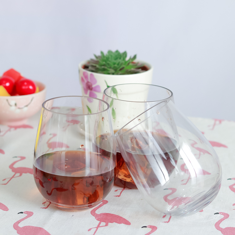 High-Quality Funtime 20oz Heavy Duty Unbreakable Stemless Tritan Wine Glass with Custom Logo Supplier, Pricelist