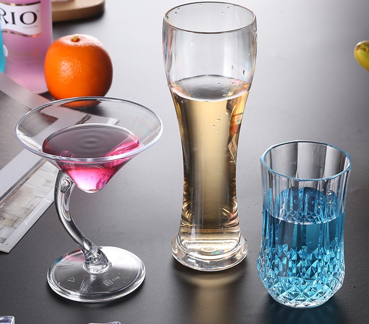 China Charmlite Acrylic cocktail glass Juice glass red wine glass bar glass wine glass tall glass bubble glass Champagne glass   Supplier, Factories