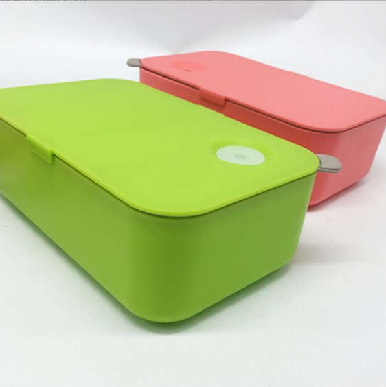 OEM Charmlite daily necessities can be customized simple solid color plastic lunch box divider bento box office students   Factory, Exporters
