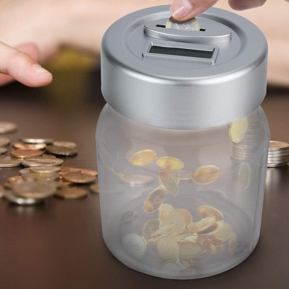 Buy Charmlite LCD Display Digital Coin Counting Jar Money Box Automatic Saving Jar Manufacturer, Pricelist