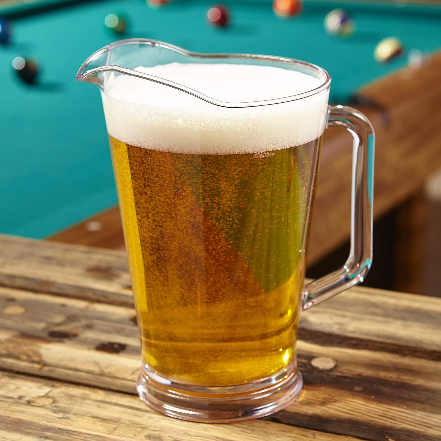 High-Quality BPA Free Clear Custom Logo Beer Plastic Water Jug 1L/1.7L/2L Pitcher Pot Factory, Exporters