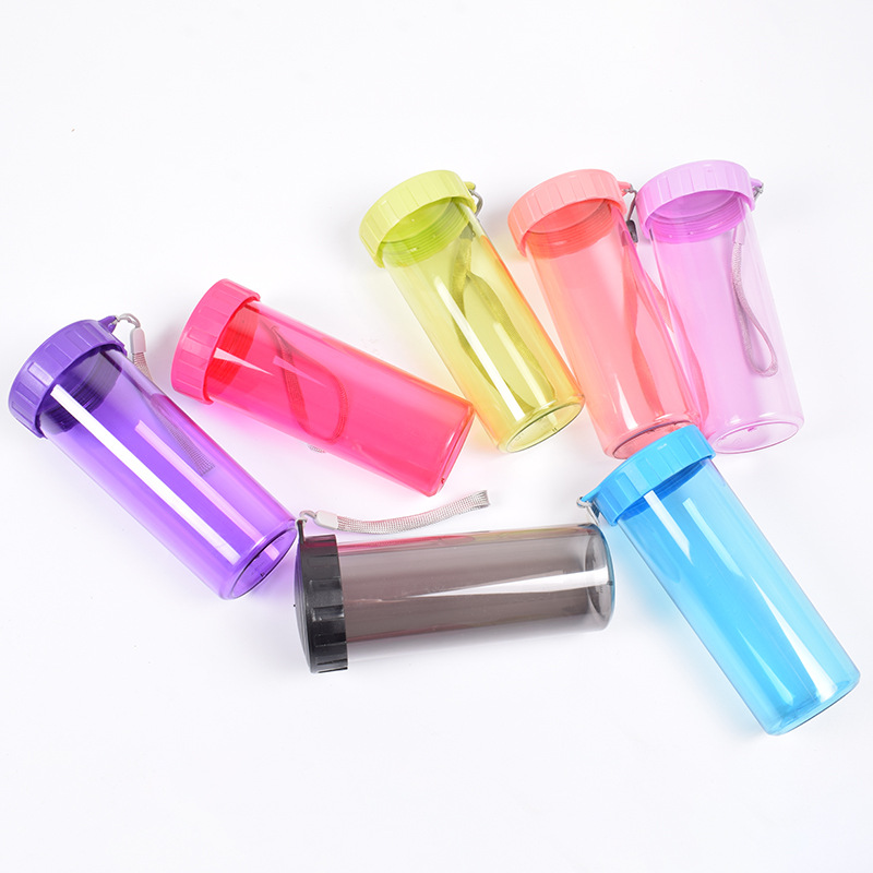 Wholesale New Product Promotion Portable Sport Plastic Water Bottle Colorful Wide Mouth Sport Bottles