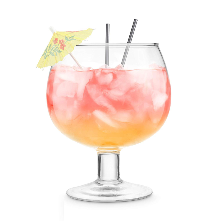 High-Quality Plastic Footed Cocktail Fish Bowl Unbreakable 60oz 1.7ltr Manufacturer, Supplier