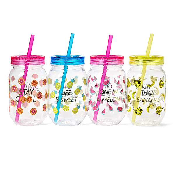 High-Quality Charmlite Recyclable Plastic Mason Cocktail Cup, Shatterproof and BPA-free Drinking Jar Manufacturer, Pricelist