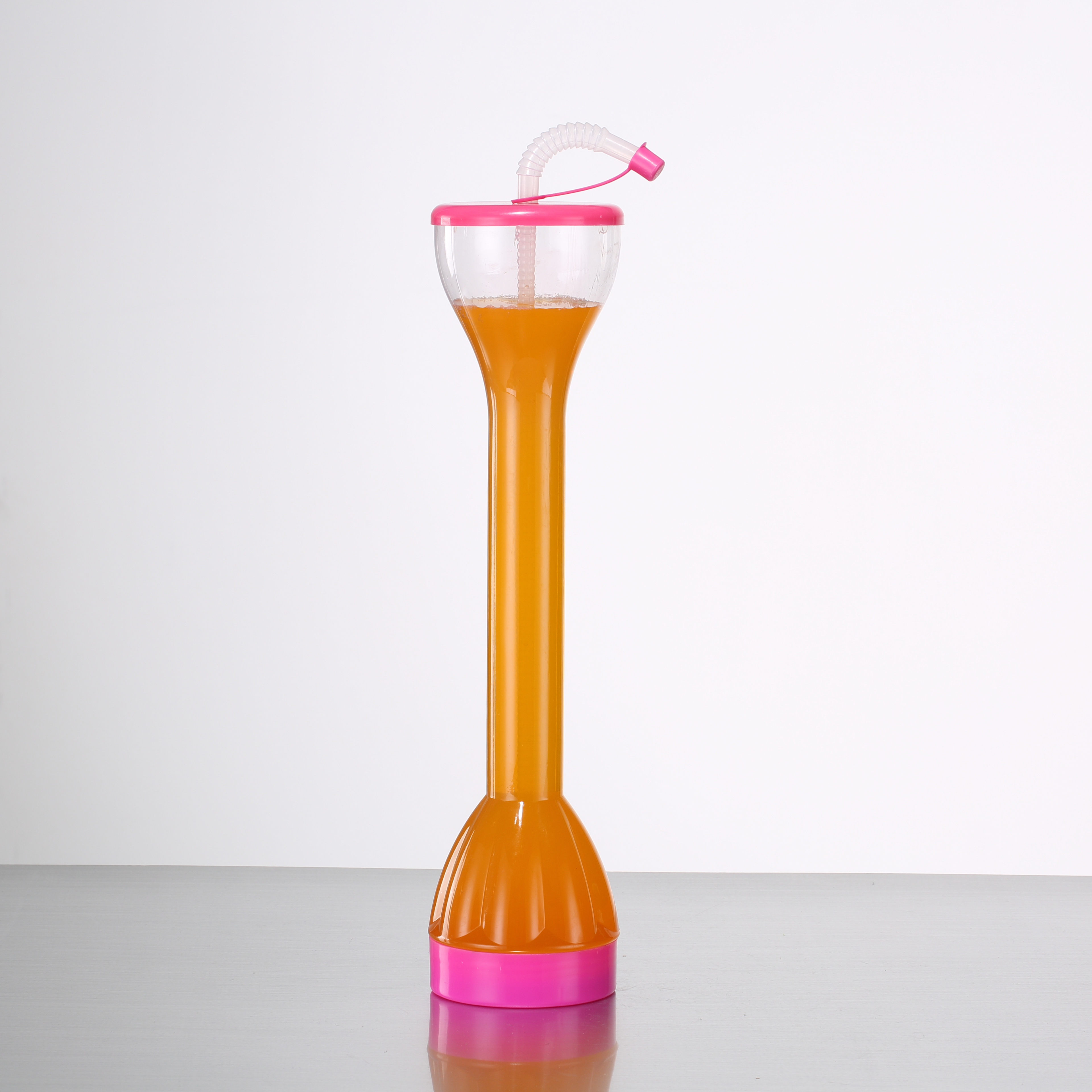 Buy 650ml Customized Plastic LED Yard Slush Cup with Lid and Straw Factories, Quotes
