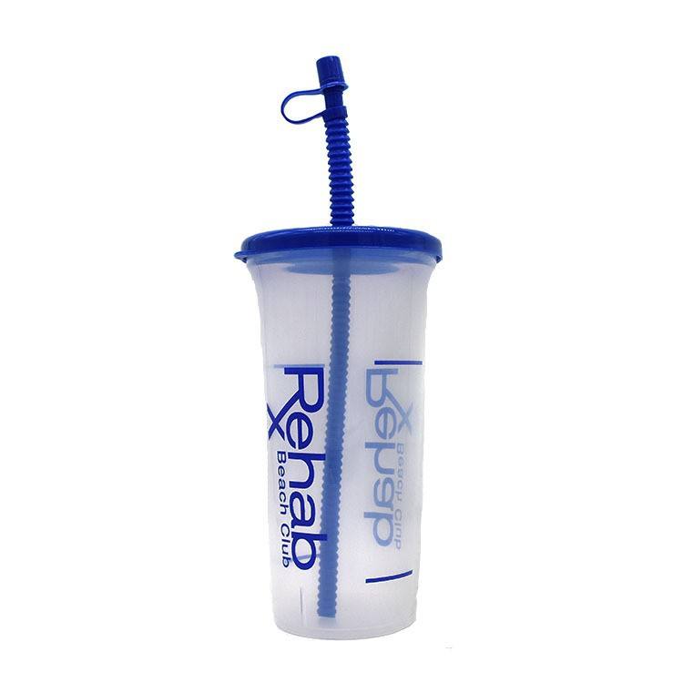 High-Quality 32oz Lemonade Plastic Tumbler with Lid and Straw Reusable Clear PP Cup Customized Logo Manufacturers, Factories