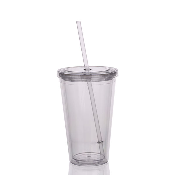 China Charmlite Insulated Double Wall Tumbler Cup with Lid & Reusable Straw - 16 oz - clear Exporter, Exporters
