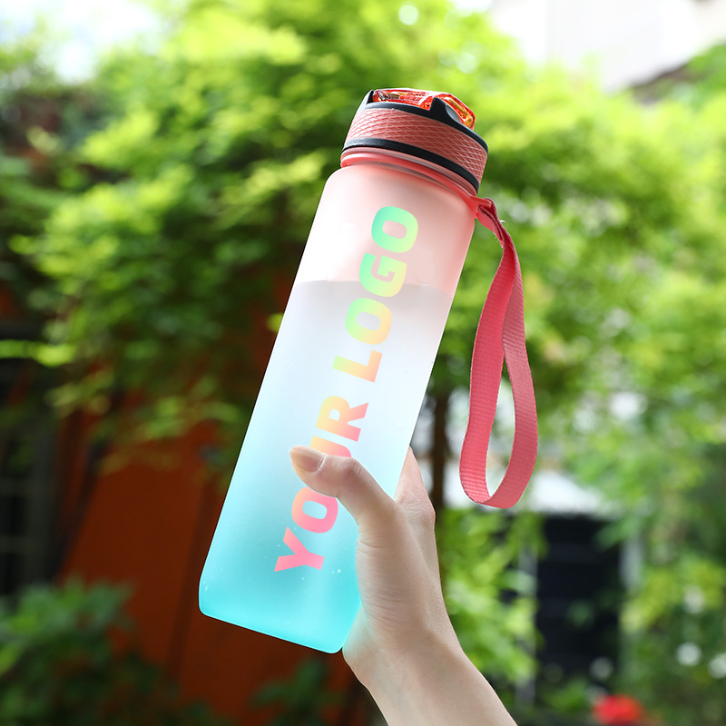 Buy 32oz Motivational Water Bottle with Time Marker BPA-Free Tritan Plastic Bottle for Fitness Climbing Gym & Sports Factory, Pricelist