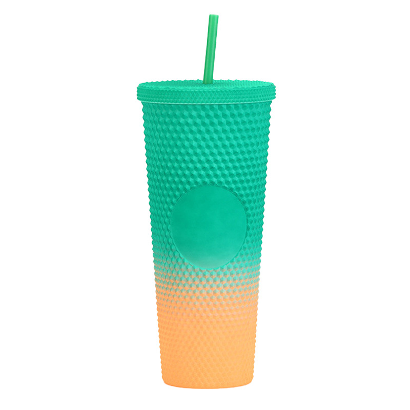 OEM Custom Double Wall Studded Tumbler Cups With Straw Manufacturer, Pricelist