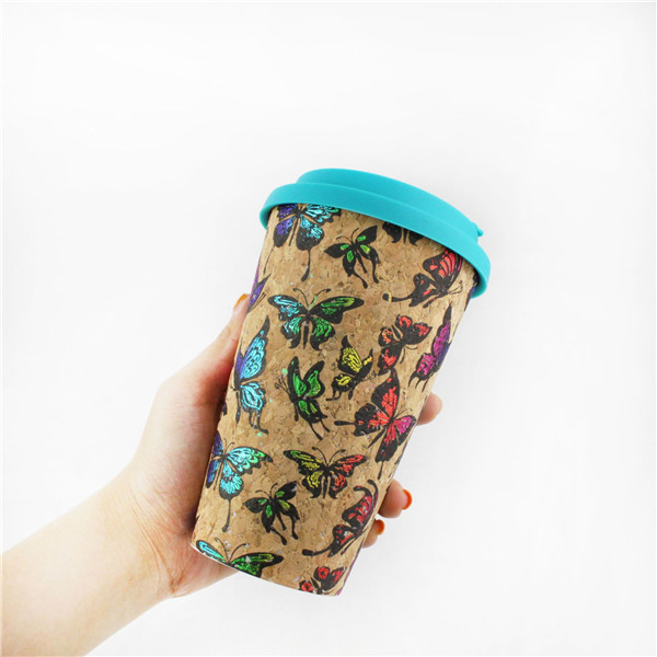 High-Quality Charmlite 2020 NEW Natural Cork Coffee Mug with Lid Reusable and Biodegradable Material 16oz Suppliers, Exporters