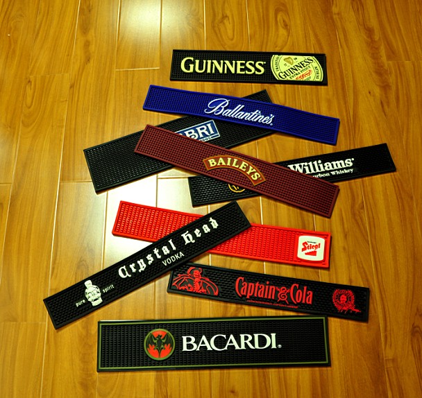 OEM PVC Bar Mat, Bar Drip Mat, Rail Runners For Glassware, Drink, Beer Manufacturers, Pricelist