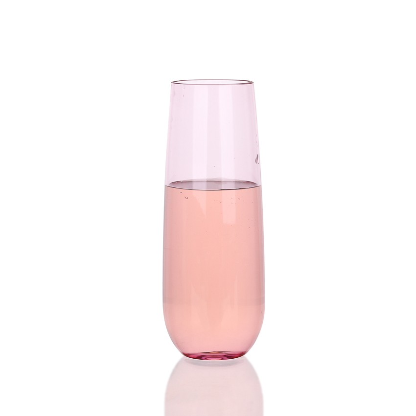 Best Shatterproof Recyclable And Unbreakable Plastic Clear Stemless Champagne Glasses Flutes Factory, Factories