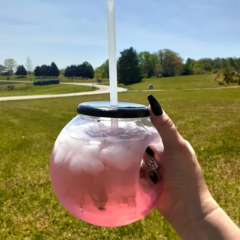 High-Quality Funtime 42oz Fish Bowl Cup Cocktail Glass Drinking Smoothie with Handle, Lid and Straw Manufacturer, Exporter