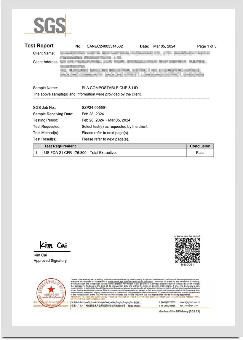 Funtime Plastics certification document — factory audit certificate