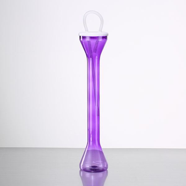China Charmlite Party Plastic Long Neck Slush Yard Cup With Straw - 24 oz / 700 ml Manufacturer, Manufacturers