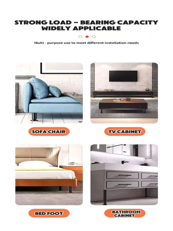 Adjustable iron cabinet feet structure details 4