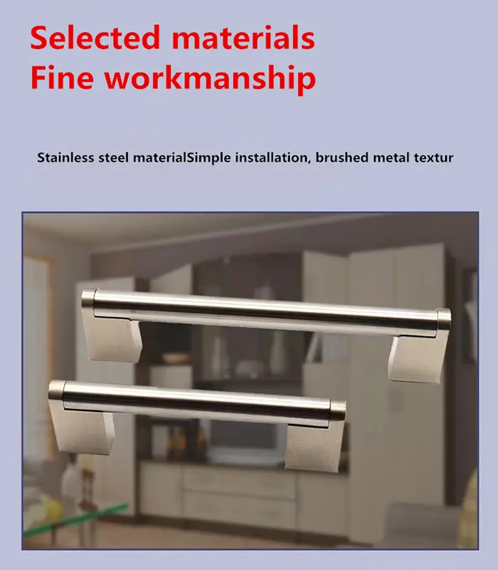 Alloy foot handle applied on cabinet