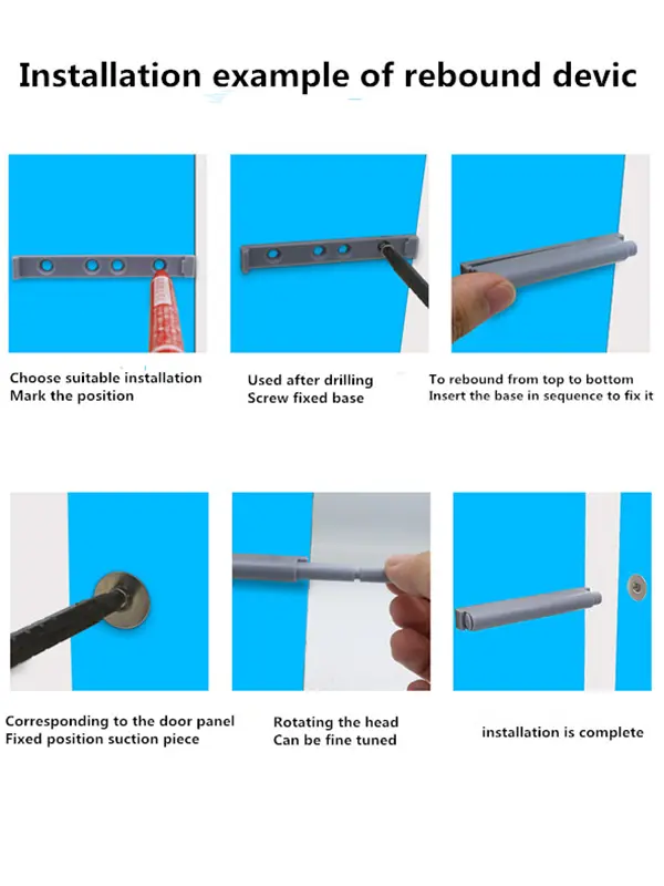 Cabinet rebound device mechanical mechanism design