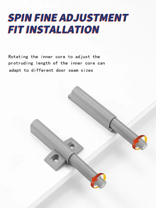 Hidden cabinet door rebounder (6)9ha