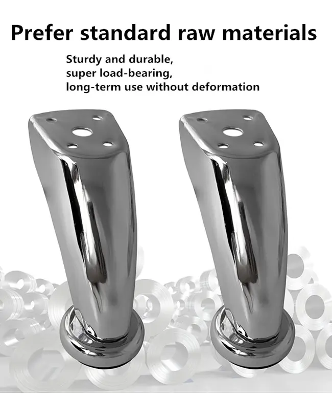 Metal pig feet style table legs
