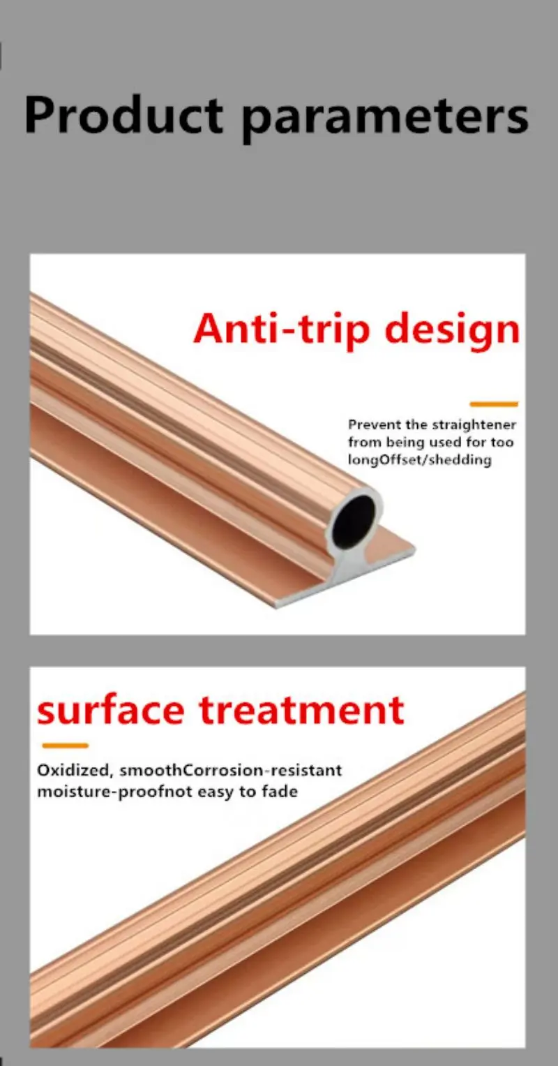 Door panel straightener application display