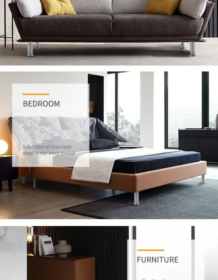 Straight sofa leg installation style 10