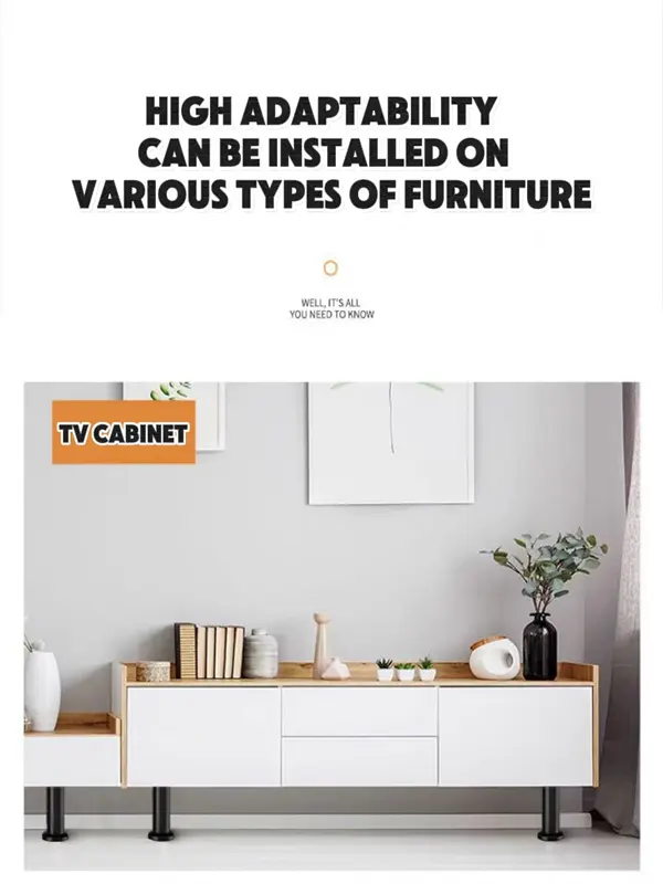 Adjustable iron cabinet feet structure details 6