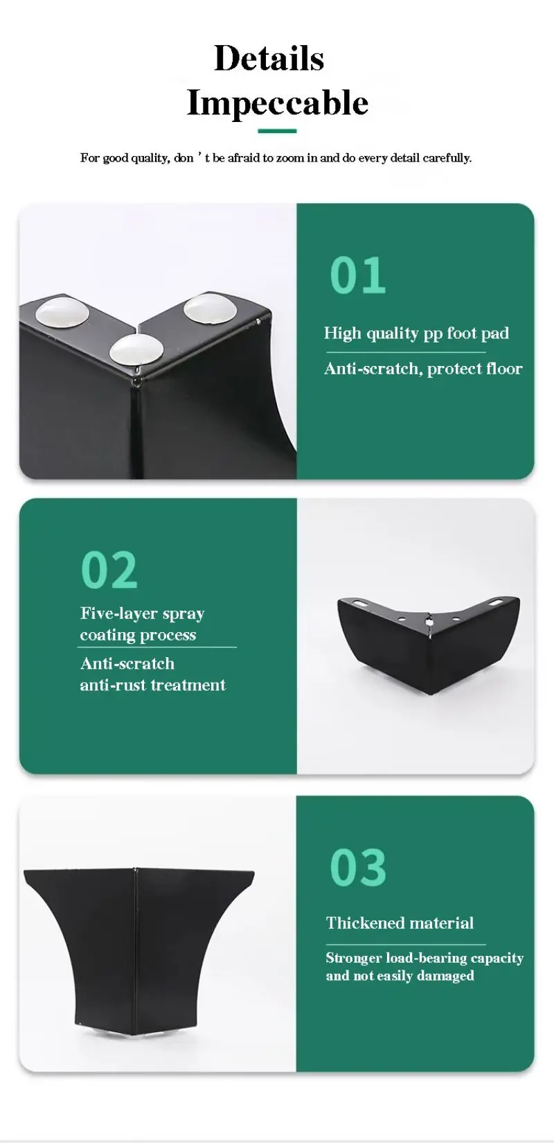 2-in-1 Sofa Foot detail 3
