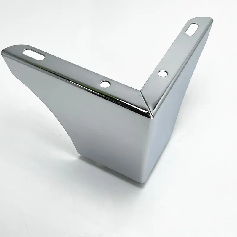 China Suppliers Factory 10 cm Iron Two-in-One Sofa Legs for Furniture, Coffee Tables, and Cabinets - Electroplated Chrome Finish