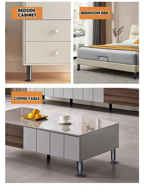 Adjustable iron cabinet feet structure details 5