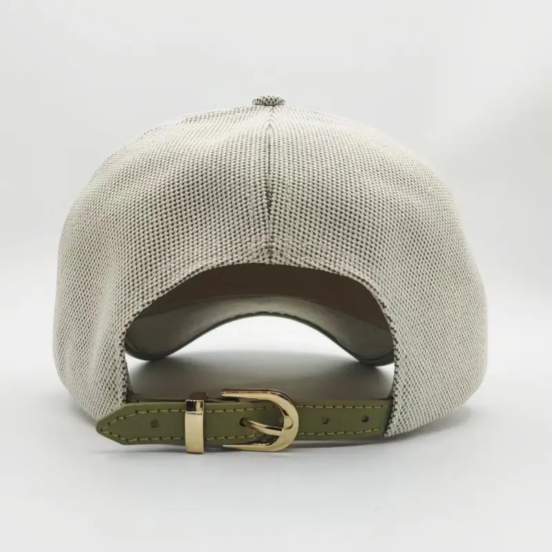 High-Quality Cream Mesh Baseball Cap with Vintage “THE SOCIAL CLUB” Embroidery Supplier, Suppliers