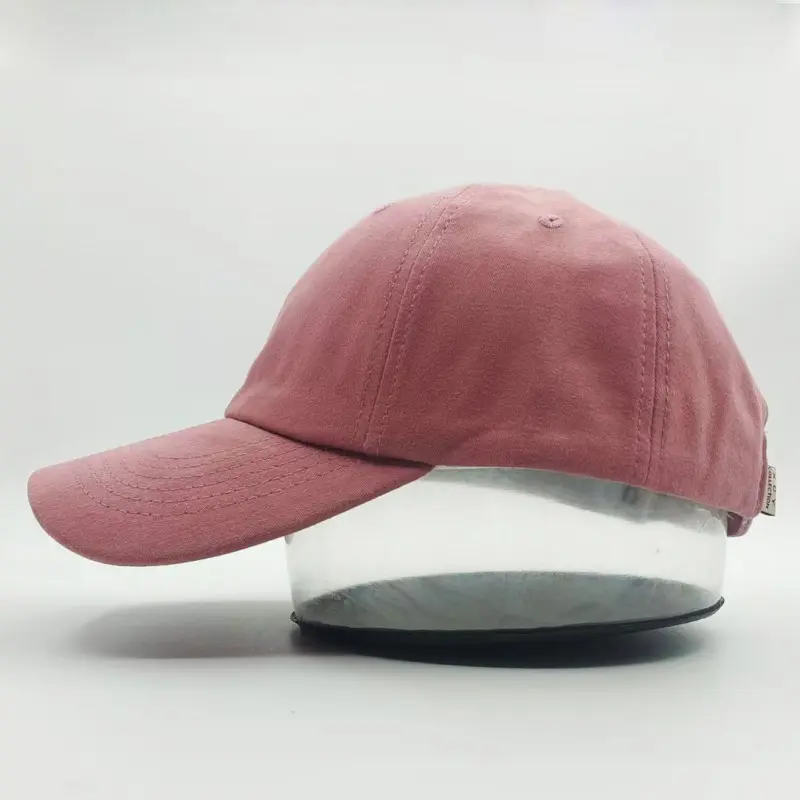 Custom Pink Cotton Baseball Cap with Cute Elephant Embroidery for Women Suppliers, Factories