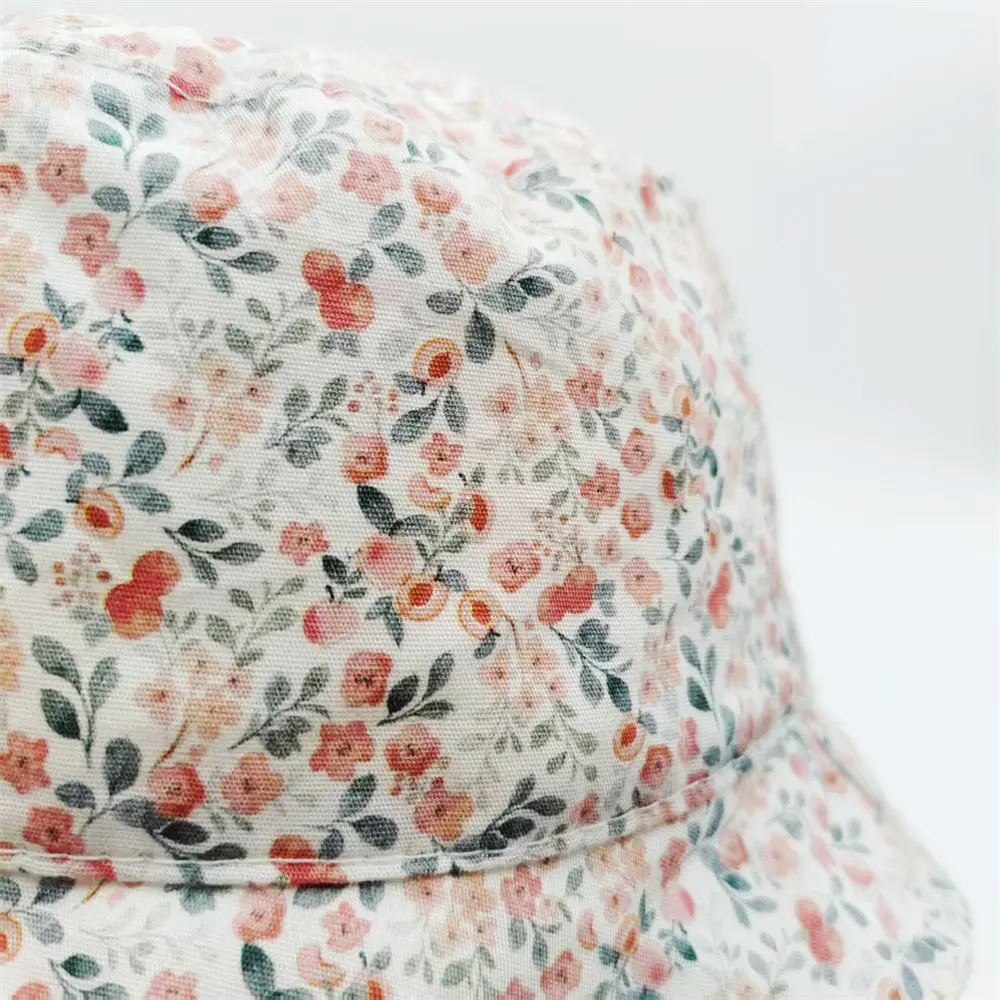 Wholesale Floral Baby Sun Hat - Adjustable Cotton Fisherman Cap for Infants & Toddlers Manufacturer, Factories