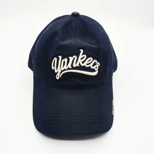 High-Quality Vintage Navy Cotton Baseball Cap 3D Embroidery