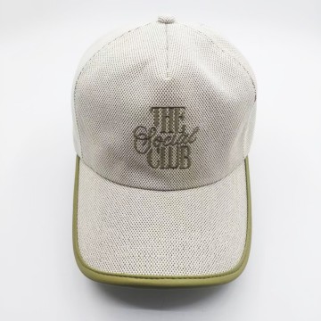 Cream Mesh Baseball Cap with Vintage THE SOCIAL CLUB Embroidery