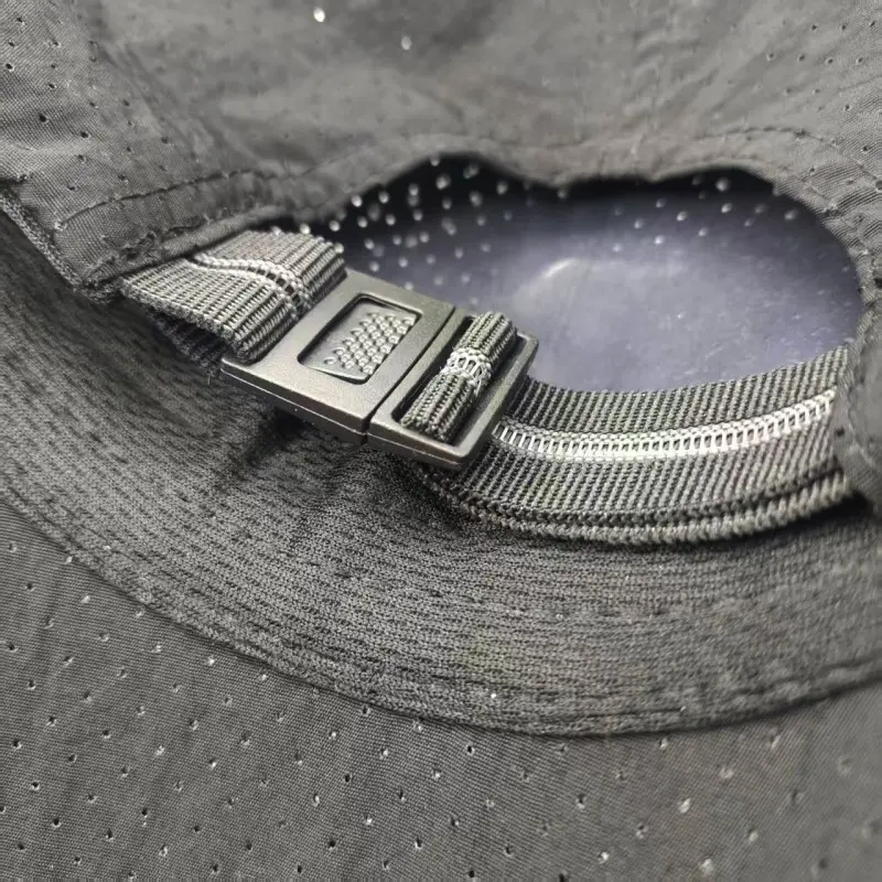 Wholesale Black Breathable Running Cap with Full Ventilation Holes – Summer Sports Hat Manufacturer, Factory