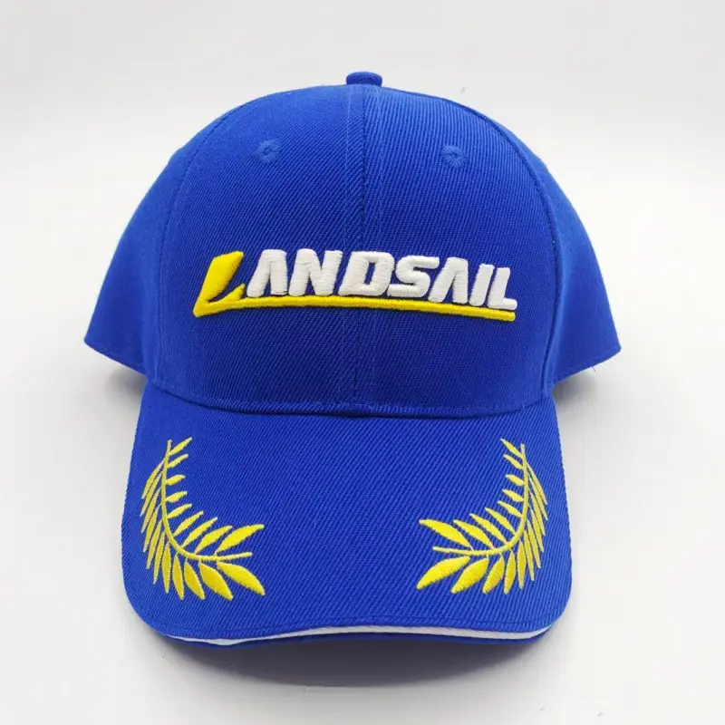 High-Quality Blue Baseball Cap with 3D LANDSAIL Embroidery – Sporty Casual Hat Factories, Factory