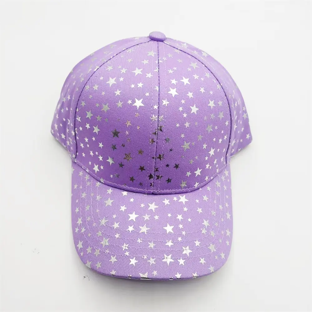 Custom Adjustable Girls' Star Print Baseball Cap - Comfortable Cotton Cap for Kids 3-12 Years from China Suppliers and Factory Supplier, Suppliers