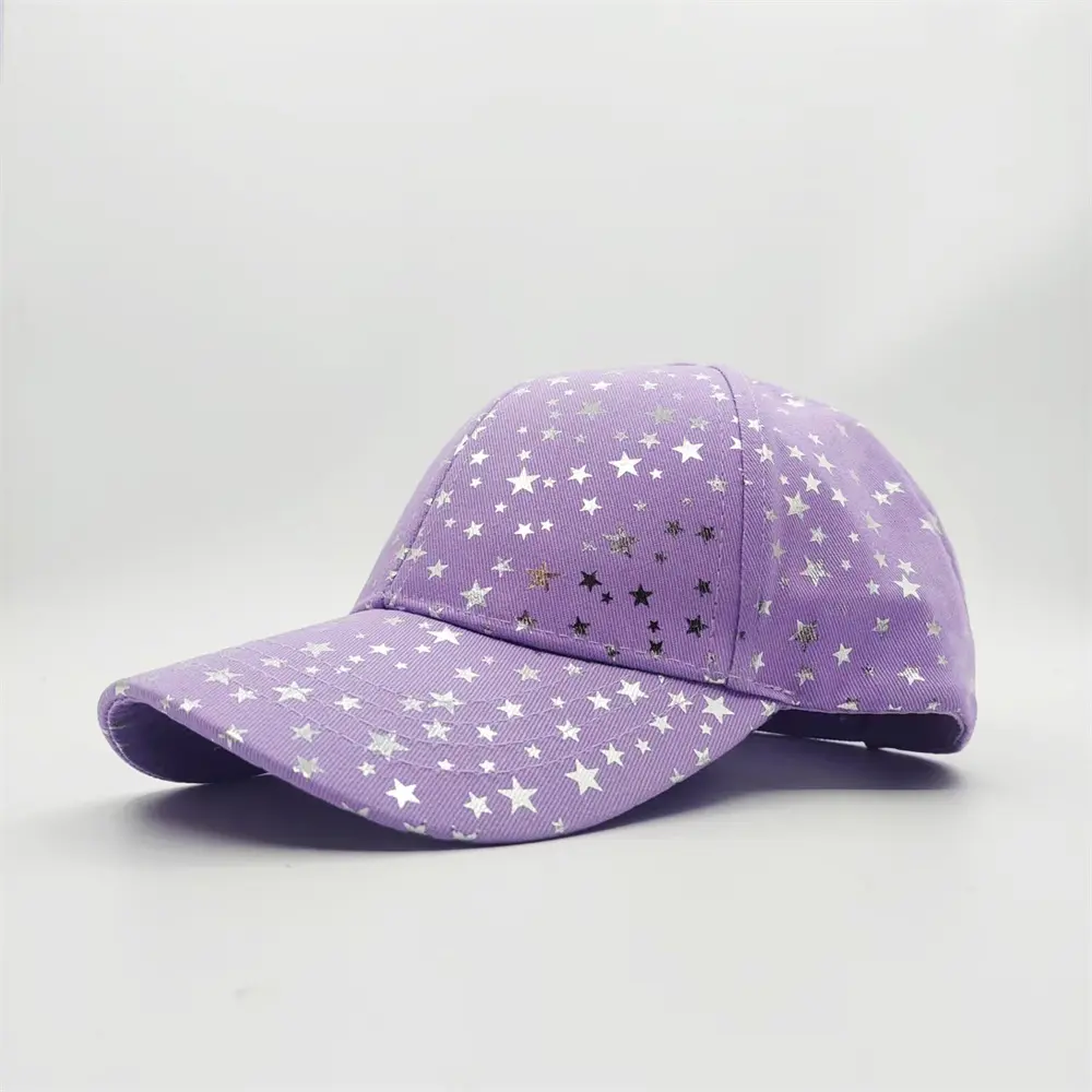Custom Adjustable Girls' Star Print Baseball Cap - Comfortable Cotton Cap for Kids 3-12 Years from China Suppliers and Factory Supplier, Suppliers