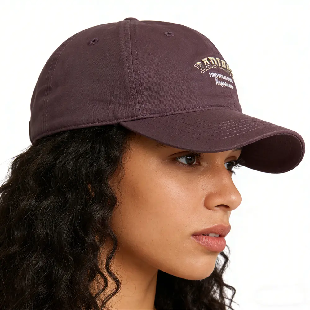 High-Quality Custom Purple Baseball Cap with Embroidery for Women Suppliers, Factories